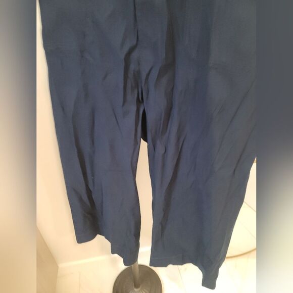 Anthropologie The Colette Cropped Wide-Leg Pants Sz Plus 24W Navy Blue New NWT - Picture 3 of 10